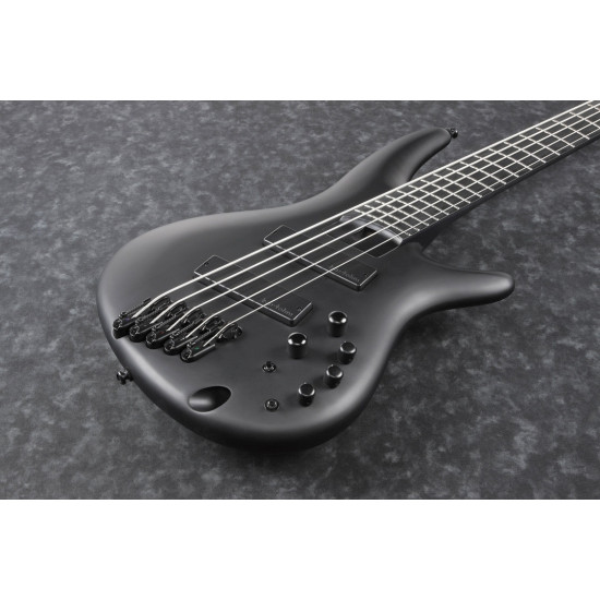 The Ibanez SRMS625EX BKF Electric 5-String Bass