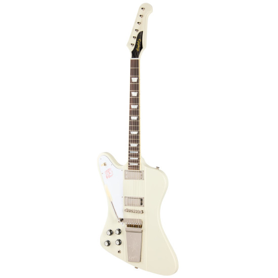 Epiphone 1963 Firebird V With Maestro Vibrola Reissue Left Handed, Polaris White