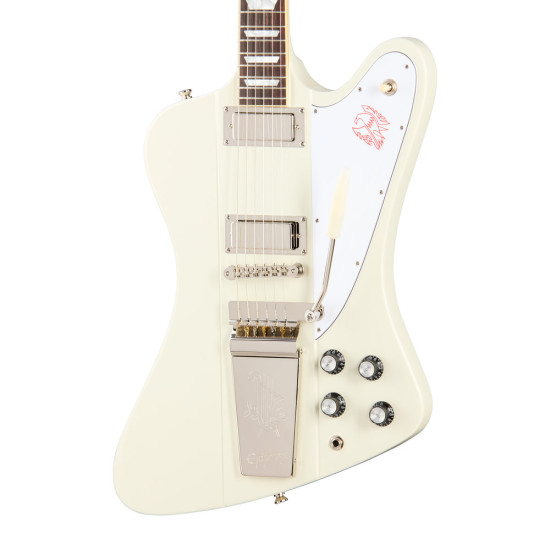 Epiphone 1963 Firebird V With Maestro Vibrola Reissue, Polaris White
