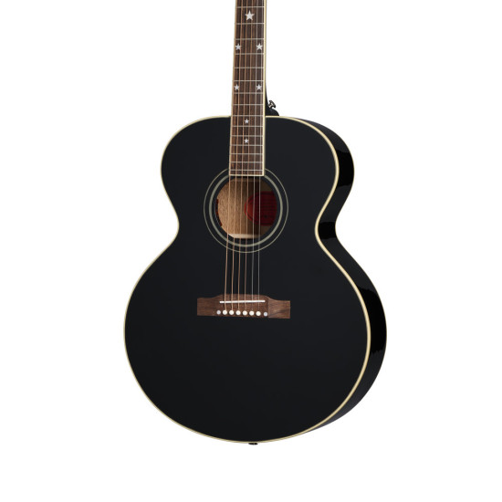 Epiphone J-180 LS Inc Hard Case Ebony