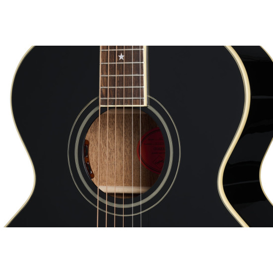 Epiphone J-180 LS Inc Hard Case Ebony