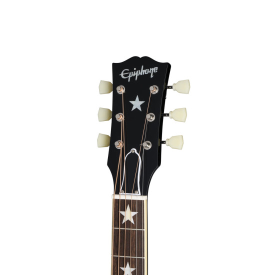 Epiphone J-180 LS Inc Hard Case Ebony