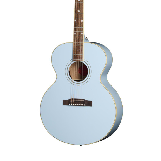 Epiphone J-180 LS Inc Hard Case Frost Blue