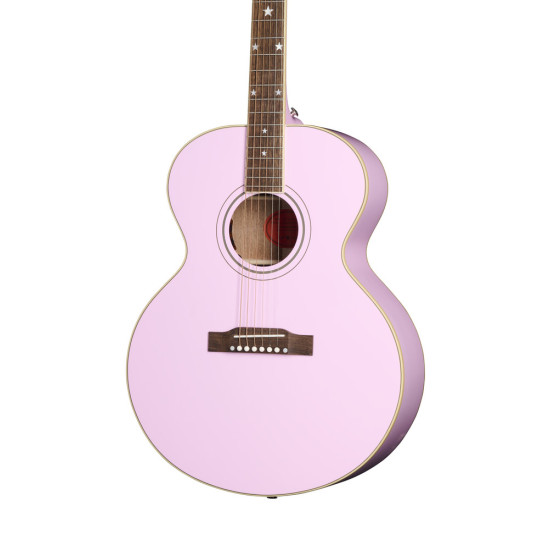 Epiphone J-180 LS Inc Hard Case Pink