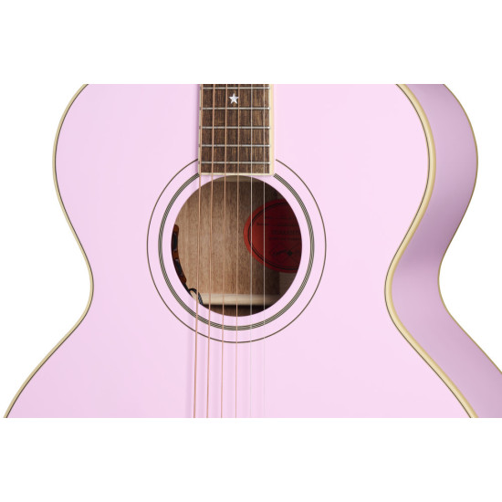 Epiphone J-180 LS Inc Hard Case Pink