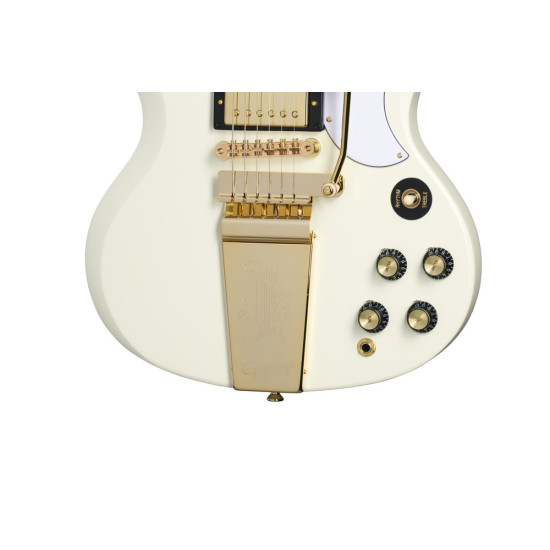 Epiphone 1963 Les Paul SG Custom Maestro Inc Hard Case Classic White