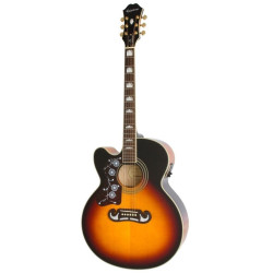 Epiphone J-200 EC Studio Left Handed Vintage Sunburst