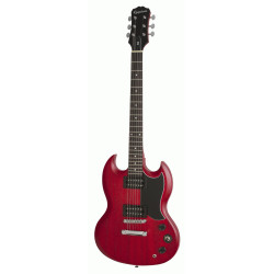 The Epiphone SG Special Satin E1 Worn Heritage Cherry