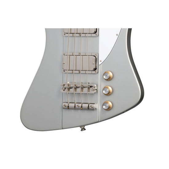 Epiphone Thunderbird 64 In Gig Bag Silver Mist
