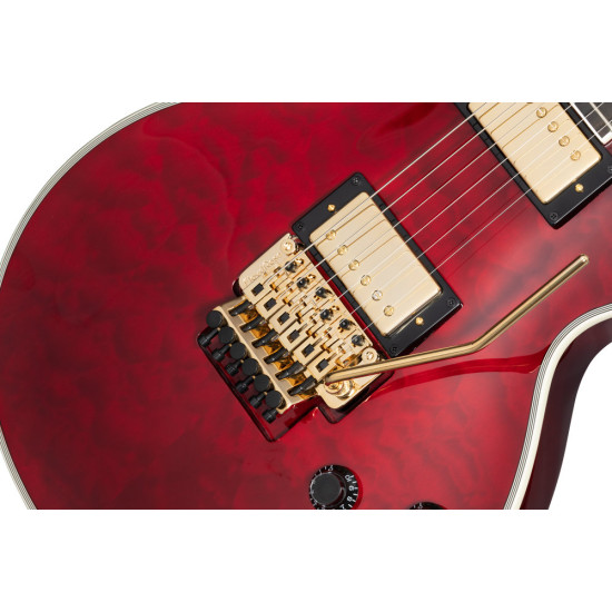 Epiphone Alex Lifeson Les Paul Custom Axcess Quilt Ruby