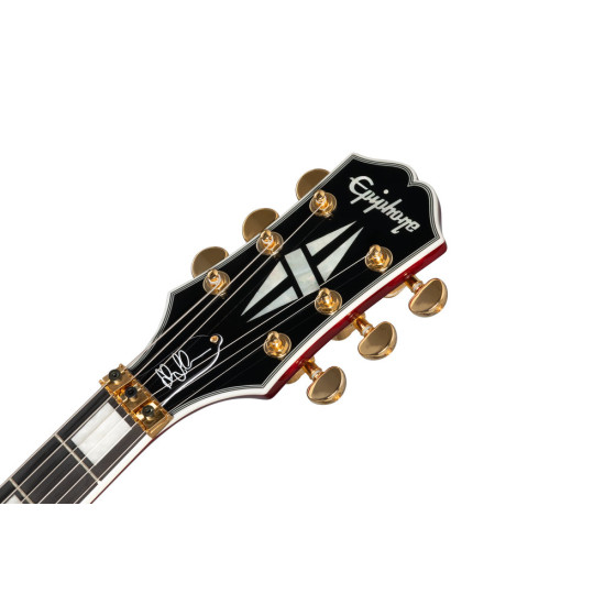 Epiphone Alex Lifeson Les Paul Custom Axcess Quilt Ruby