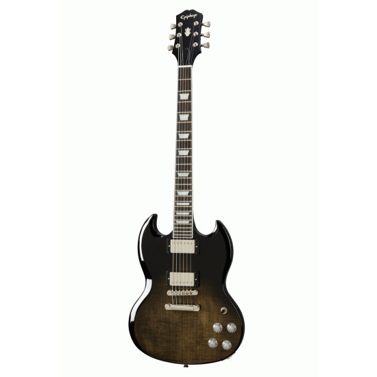 Epiphone SG Modern Figured Trans Black Fade
