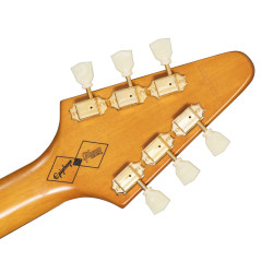 Epiphone 1958 Korina Flying V (White Pickguard), Aged Natural Left Handed