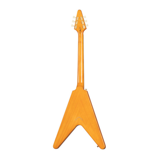 Epiphone 1958 Korina Flying V (White Pickguard), Aged Natural