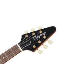 Epiphone 1958 Korina Flying V (White Pickguard), Aged Natural