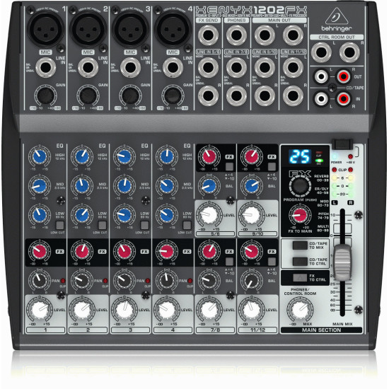 The Behringer Xenyx 1202FX Mixer The Behringer Xenyx 1202FX Mixer