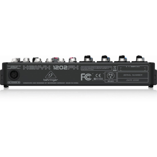 The Behringer Xenyx 1202FX Mixer The Behringer Xenyx 1202FX Mixer