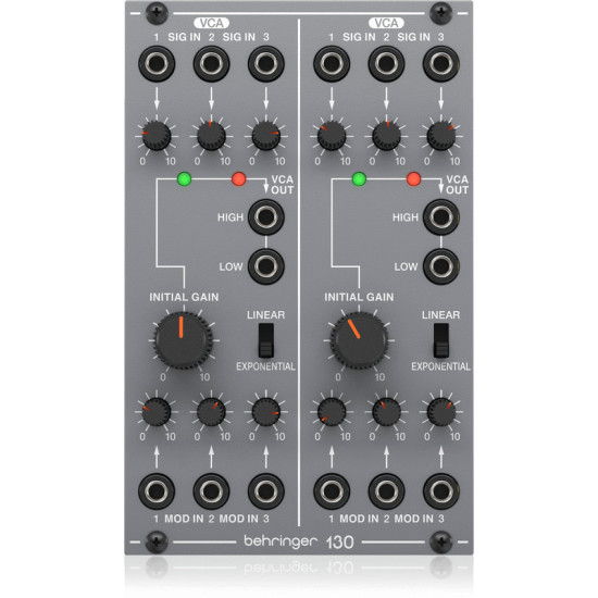 The Behringer 130 Dual VCA Module The Behringer 130 Dual VCA Module