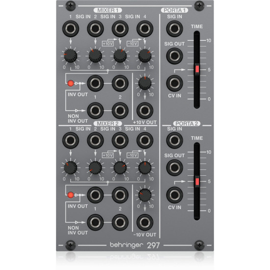 The Behringer 297DUALPORTAMENTO.CV Eurorack Module