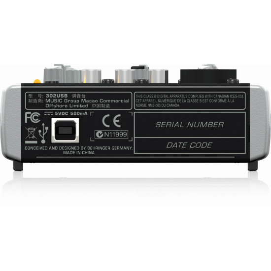The Behringer XENYX 302USB Mixer