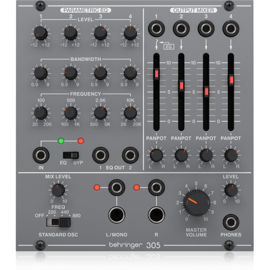 The Behringer 305EQMIXEROUTPUT Eurorack Module