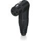 Behringer Pro XLR Connector Black Right Angle Female Behringer Pro XLR Connector Black Right Angle Female