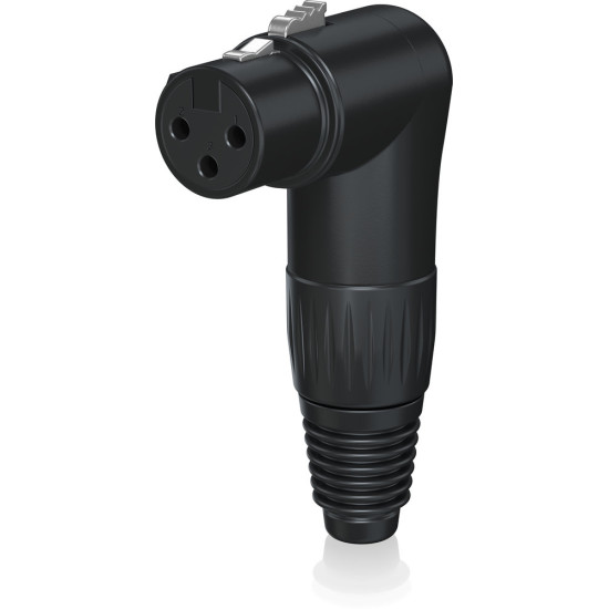 Behringer Pro XLR Connector Black Right Angle Female Behringer Pro XLR Connector Black Right Angle Female