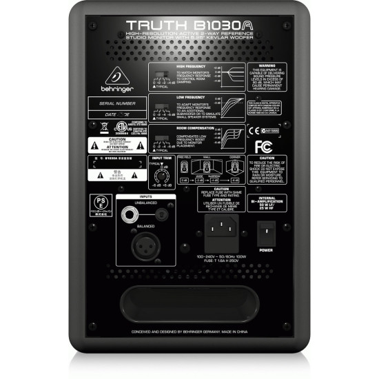 The Behringer Truth B1030A Studio Monitor