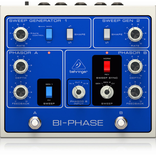 The Behringer Bi-Phase Analog Phase Shift Pedal The Behringer Bi-Phase Analog Phase Shift Pedal