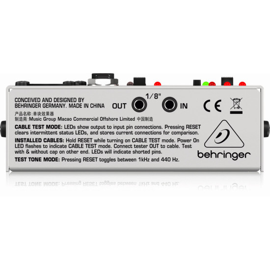 The Behringer CT100 Cable Tester