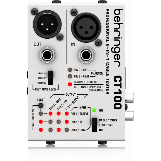 The Behringer CT100 Cable Tester