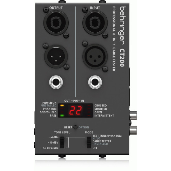 The Behringer CT200 Cable Tester