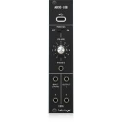 Behringer CU1A Ultra-Low Latency 2 In/2 Out USB/Audio Interface for Eurorack