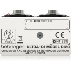 The Behringer ULTRA-DI DI20 DI Box