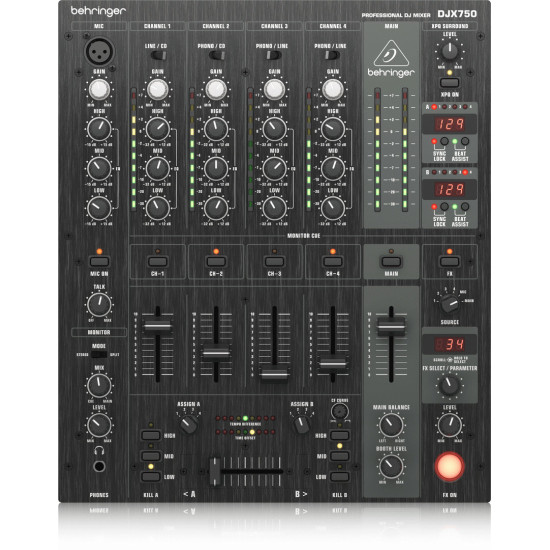 The Behringer DJX750 Pro DJ Mixer The Behringer DJX750 Pro DJ Mixer
