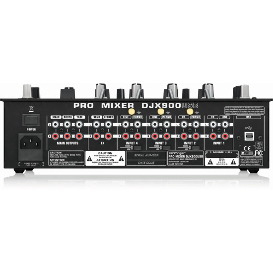The Behringer DJX900USB Pro DJ Mixer The Behringer DJX900USB Pro DJ Mixer