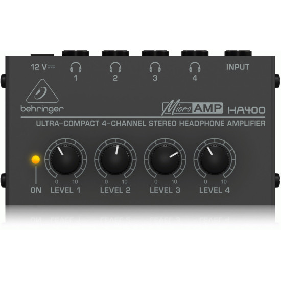 The Behringer Microamp HA400 Headphone Amplifier