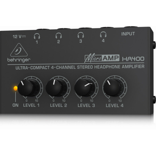 The Behringer Microamp HA400 Headphone Amplifier