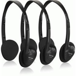 The Behringer HO66 Budget 3-Pack Headphones