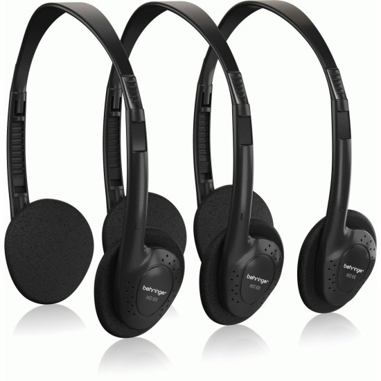 The Behringer HO66 Budget 3-Pack Headphones