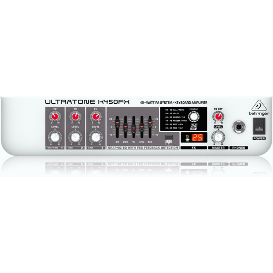 The Behringer Ultratone K450FX Keyboard Amplifier