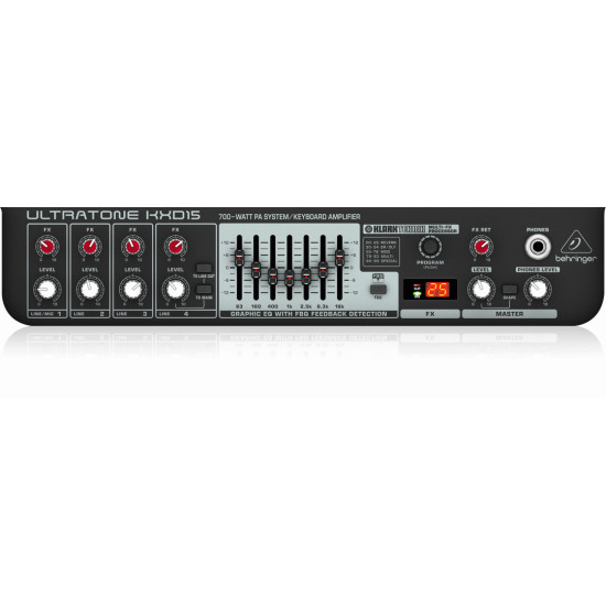 The Behringer Ultratone KXD15 Keyboard Amplifier