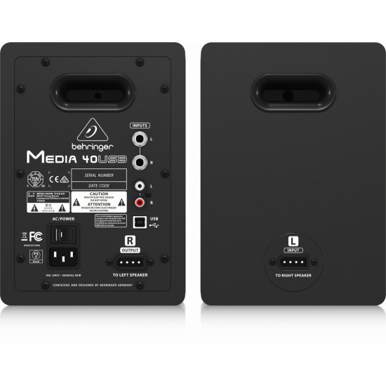 The Behringer Media 40USB Studio Monitors Pair