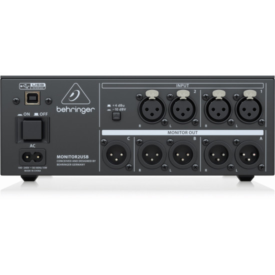 The Behringer MONITOR2USB Monitoring Controller