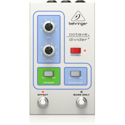 The Behringer OCTAVE DIVIDER Classic Analog Octave Divider and Ringer Effects Pedal