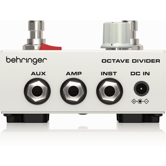 The Behringer OCTAVE DIVIDER Classic Analog Octave Divider and Ringer Effects Pedal