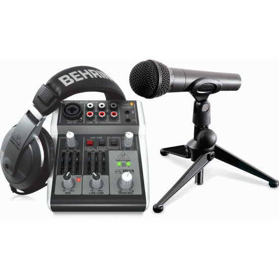 The Behringer Podcastudio 2 USB Recording Package