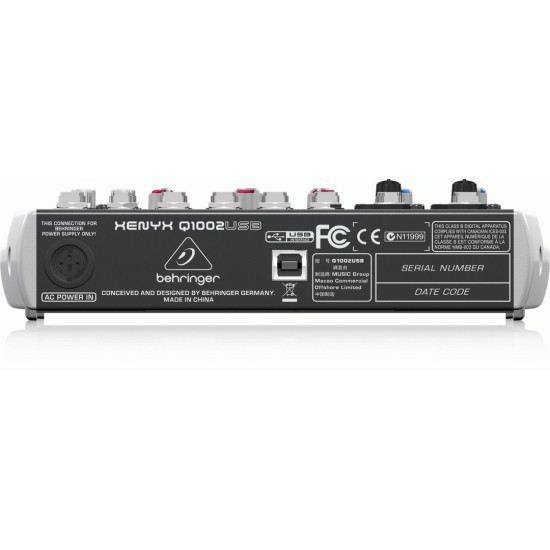 The Behringer XENYX Q1002USB Mixer