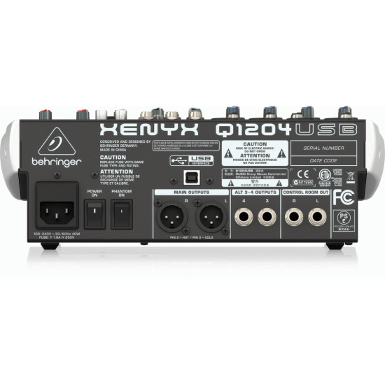 The Behringer XENYX Q1204USB Mixer