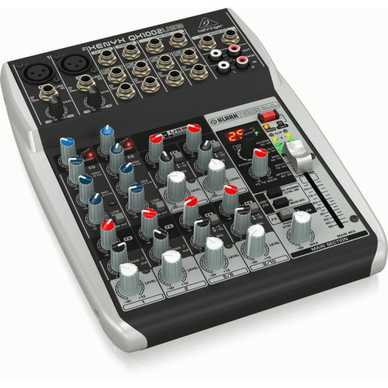 The Behringer XENYX QX1002USB Mixer
